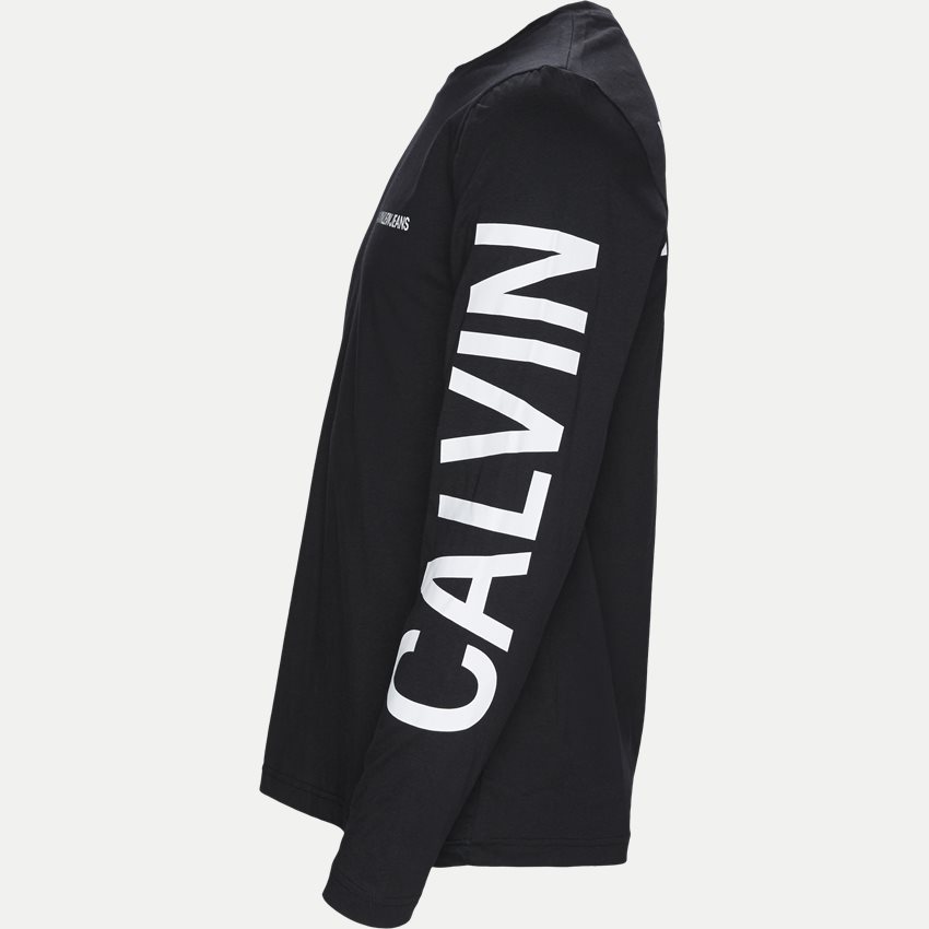Calvin Klein Jeans T-shirts J30J310404 INSTITUTIONAL BACK PRINT BLACK