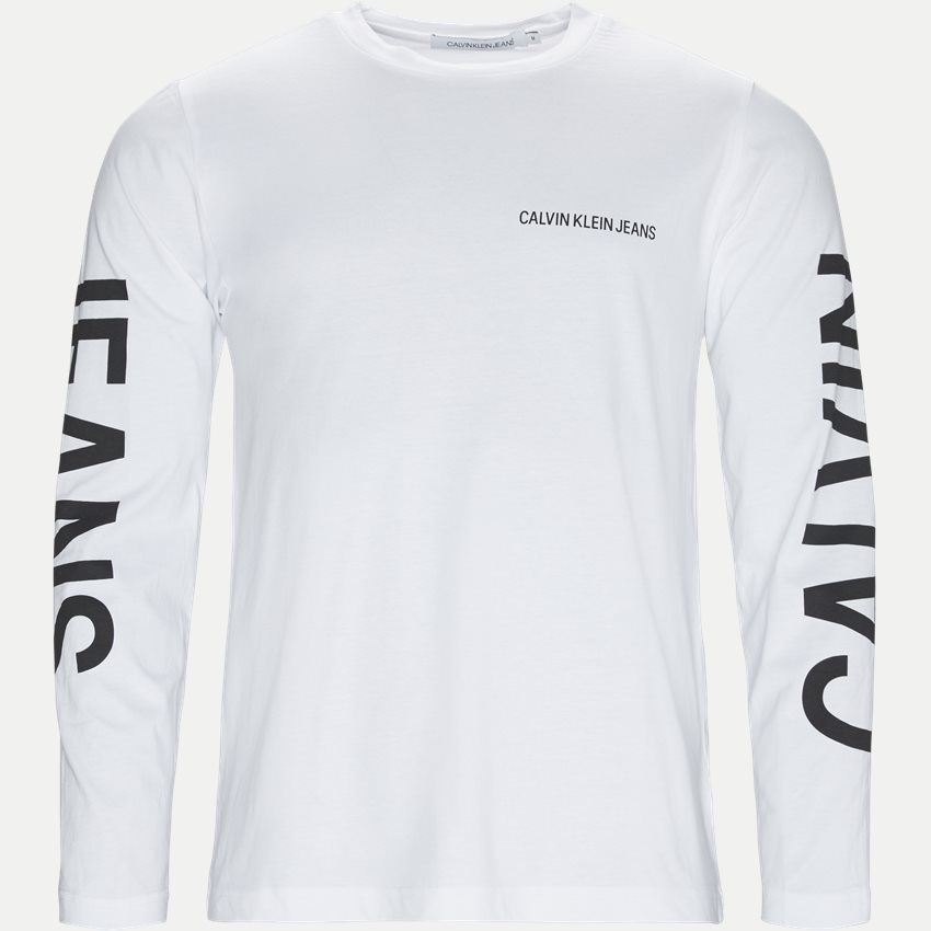 Calvin Klein Jeans T-shirts J30J310404 INSTITUTIONAL BACK PRINT WHITE
