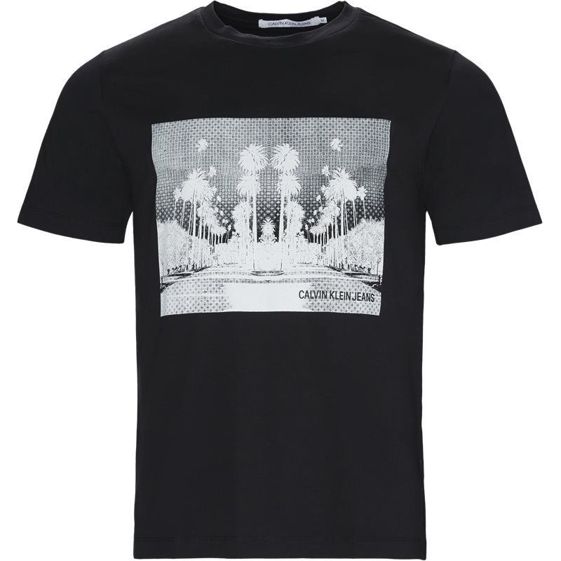 CALVIN KLEIN JEANS Regular fit J30J310408 CALI LANDSCAPE T-shirts Blk/whi Billede af CALVIN KLEIN JEANS Regular fit J30J310408 CALI LANDSCAPE T-shirts Blk/whi