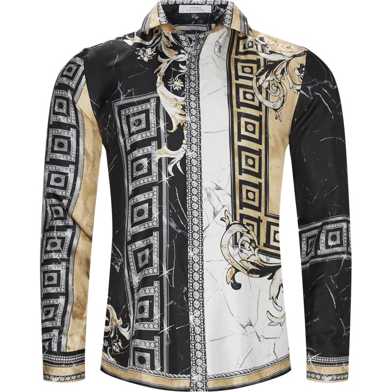 VERSACE Regular fit V300292A VT2163 N Skjorter Sort Billede af VERSACE Regular fit V300292A VT2163 N Skjorter Sort