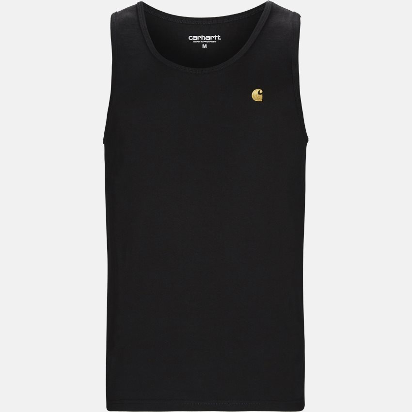 Carhartt WIP T-shirts CHASE A-SHIRT I026396 BLACK/GOLD