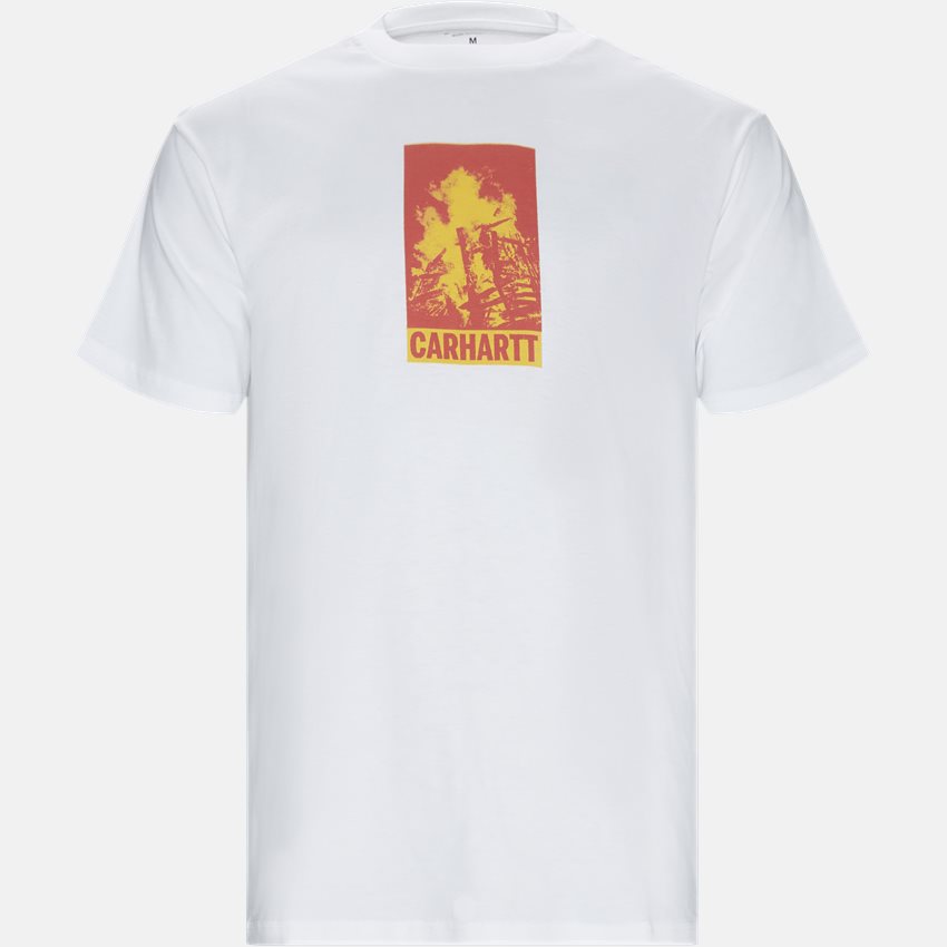Carhartt WIP T-shirts S/S CAMPFIRE I026425 WHITE
