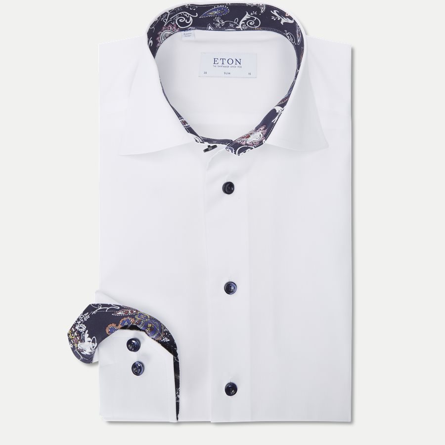 3000 00625/00323 - 3000 Signature Twill Skjorte - Skjorter - HVID - 1