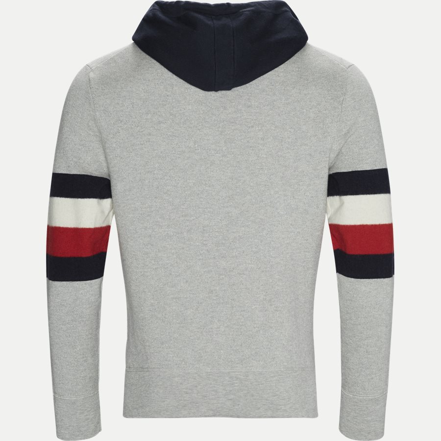 STRIPE DETAIL HOODY - Stripe Detail Hoody - Sweatshirts - Relaxed fit - GRÅ - 2