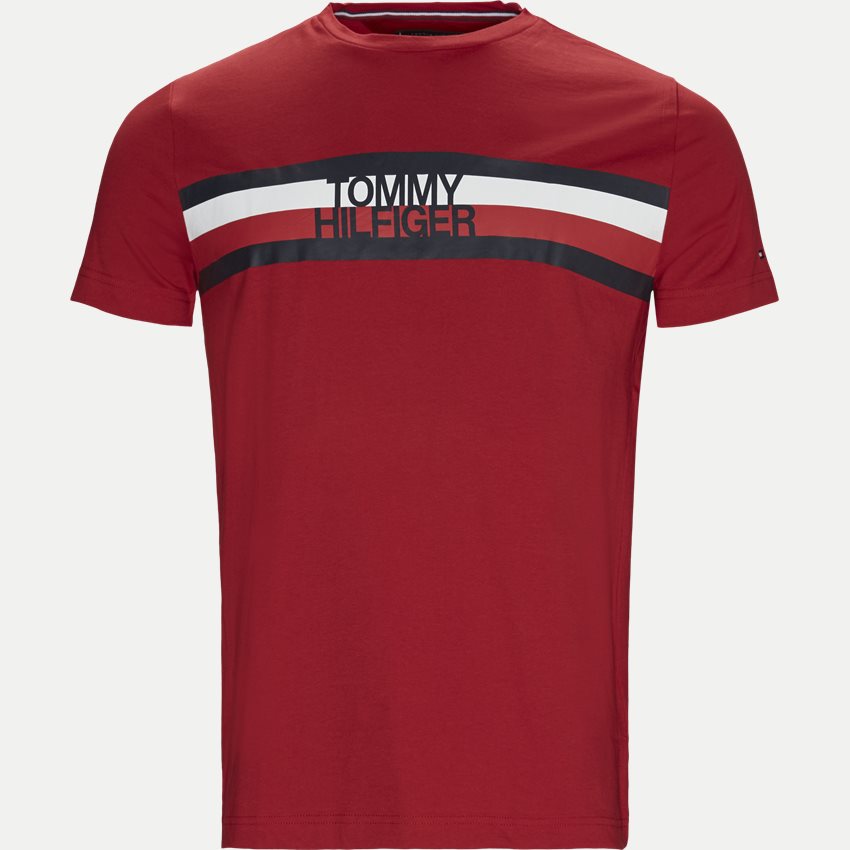 Tommy Hilfiger T-shirts TOMMY LOGO TEE RØD