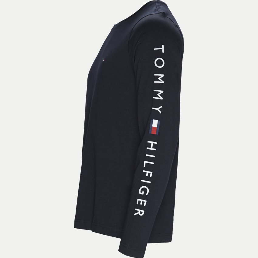 Tommy Hilfiger T-shirts TOMMY LOGO LS TEE NAVY