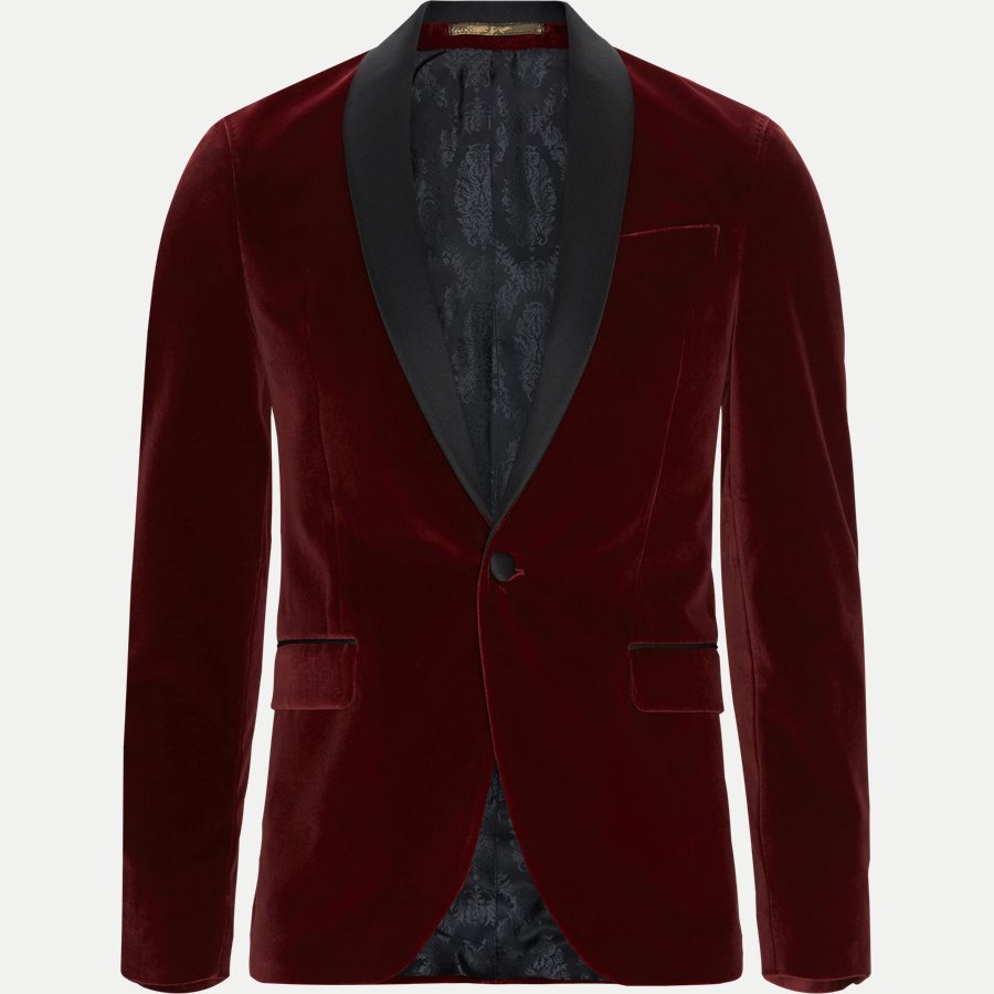 VELVET RC STAR SJ - Velvet RC Smoking Jacket - Blazer - Slim - RØD - 1