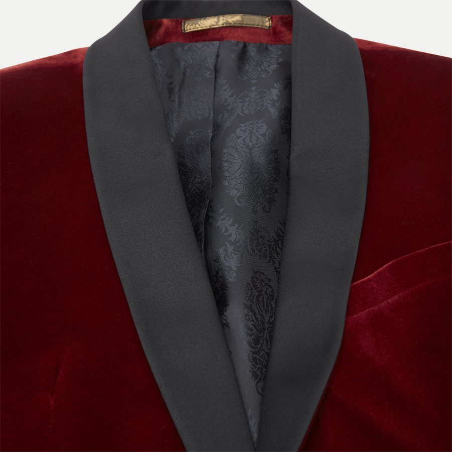 VELVET RC STAR SJ - Velvet RC Smoking Jacket - Blazer - Slim - RØD - 3