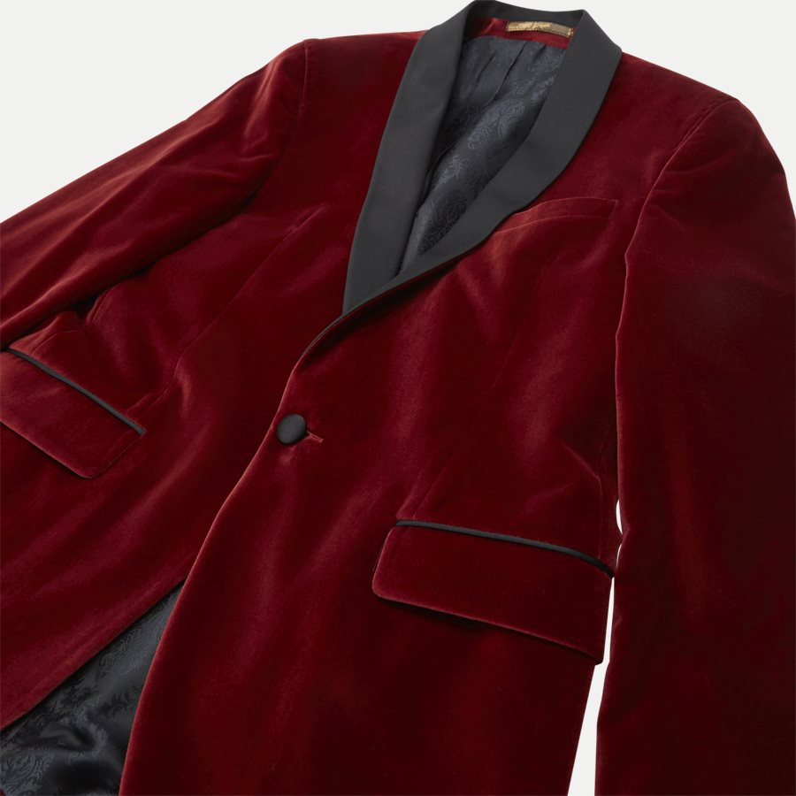 VELVET RC STAR SJ - Velvet RC Smoking Jacket - Blazer - Slim - RØD - 6