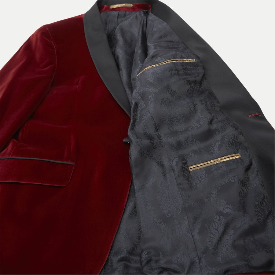 VELVET RC STAR SJ - Velvet RC Smoking Jacket - Blazer - Slim - RØD - 8