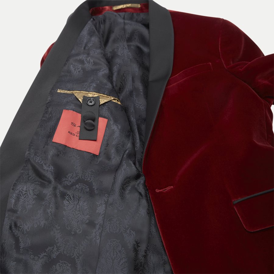 VELVET RC STAR SJ - Velvet RC Smoking Jacket - Blazer - Slim - RØD - 9