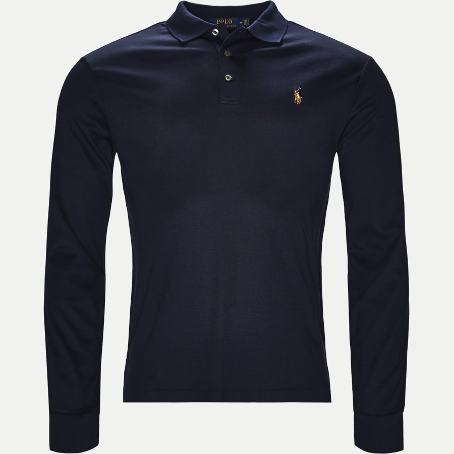 710743841 - Long Sleeve Polo T-shirt - T-shirts - Slim - NAVY - 1