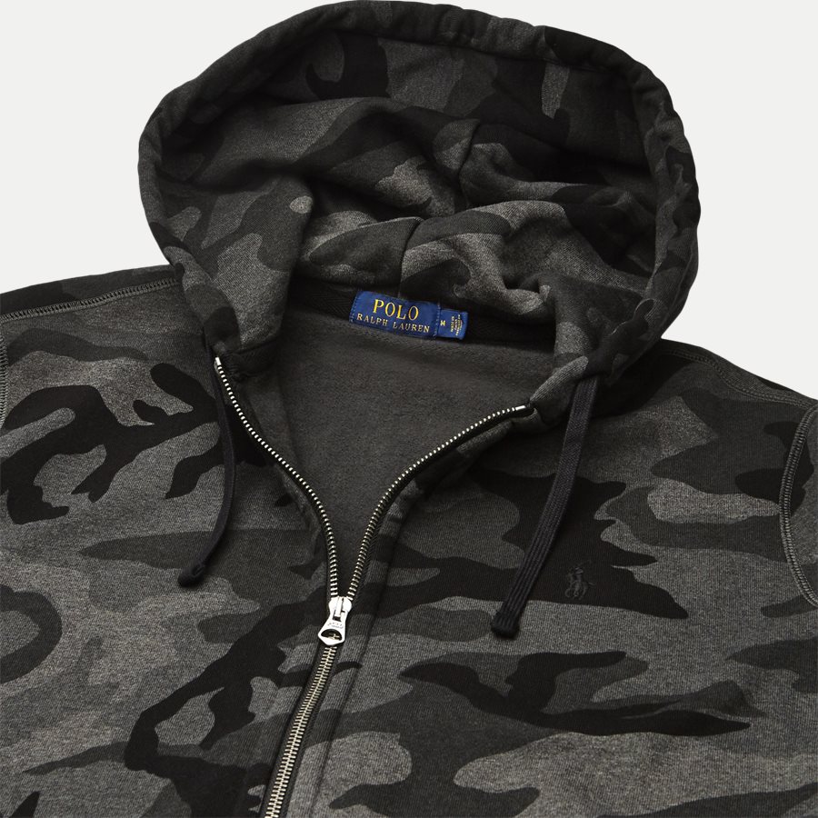 710720844 - Camo Hoodie Sweat - Sweatshirts - Regular - SORT - 3