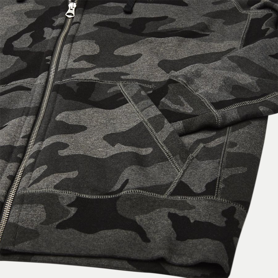 710720844 - Camo Hoodie Sweat - Sweatshirts - Regular - SORT - 4