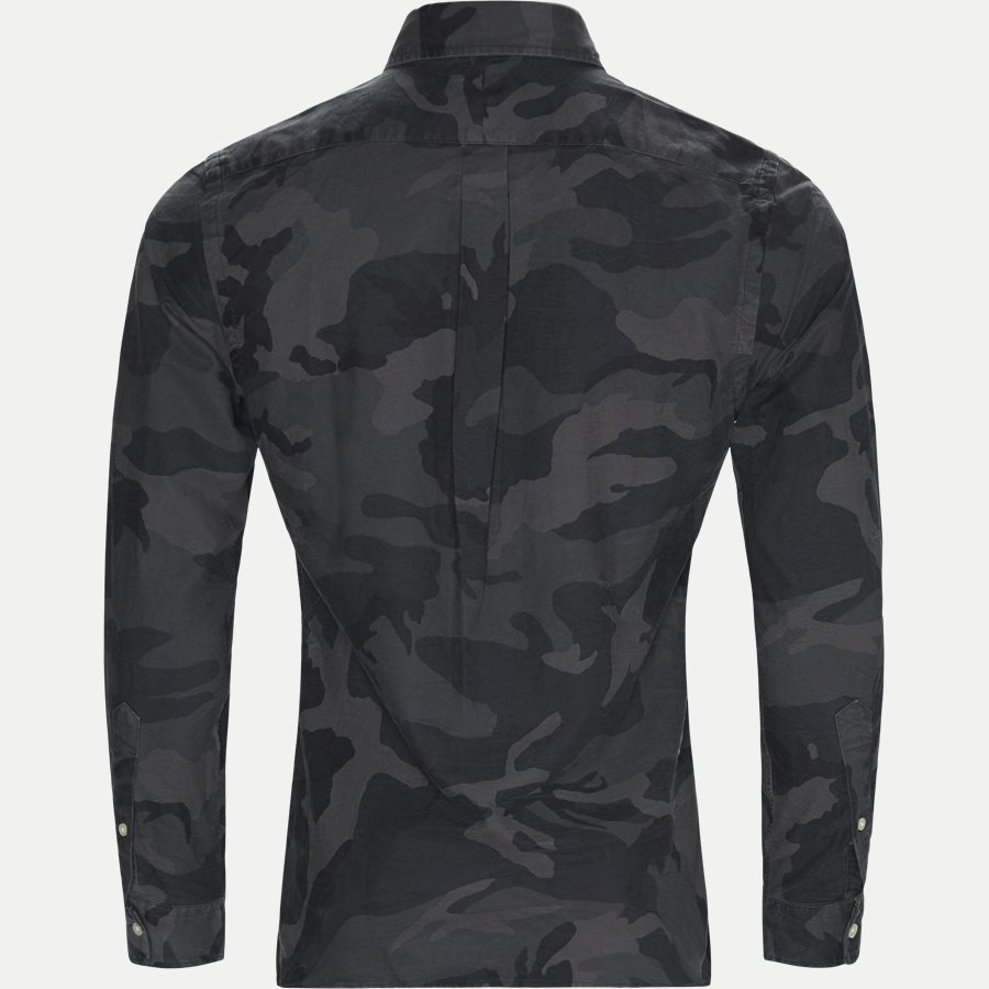 710737107 - Oxford Camo Shirt - Skjorter - Slim - SORT - 2