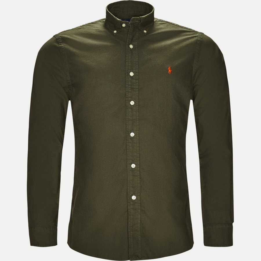 710736557. - Oxford Button-down Skjorte - Skjorter - Slim - OLIVEN - 1