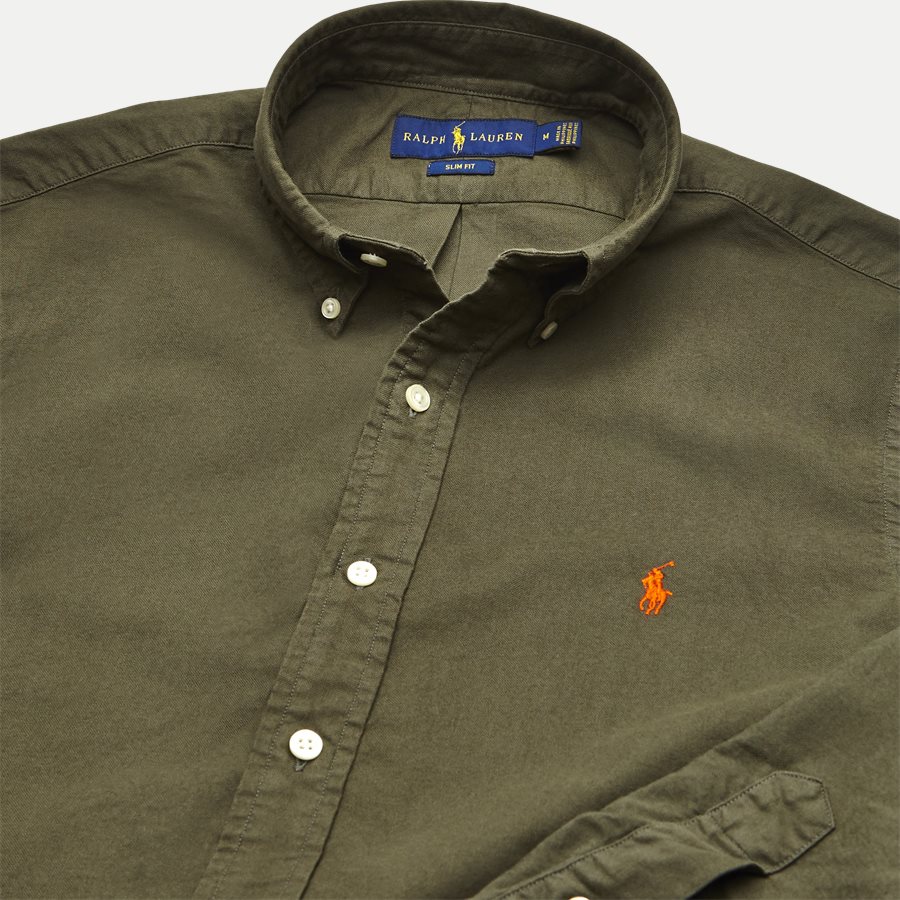 710736557. - Oxford Button-down Skjorte - Skjorter - Slim - OLIVEN - 3