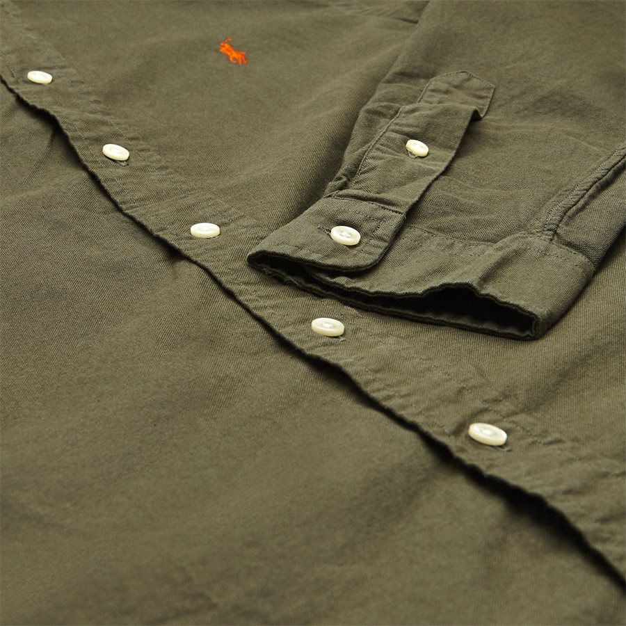710736557. - Oxford Button-down Skjorte - Skjorter - Slim - OLIVEN - 4