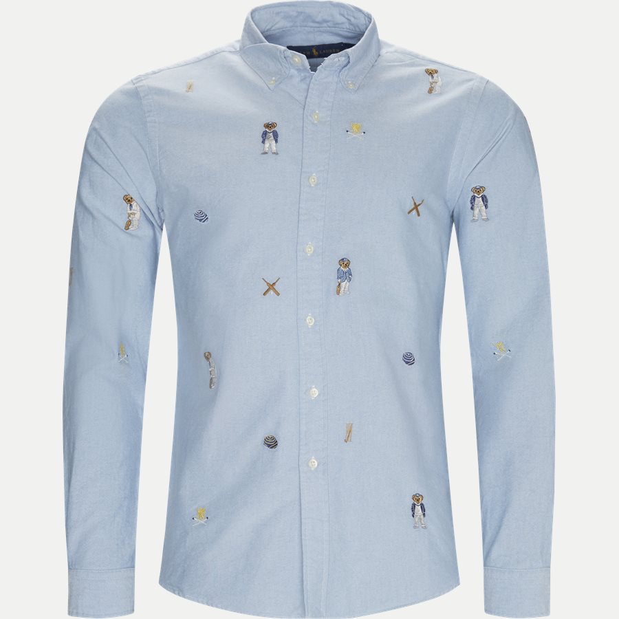 710731731 - Cricket Bear Oxford Shirt - Skjorter - Regular - LYSBLÅ - 1
