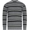 12251 1170 - Heine Stripe Knit - Strik - Regular - Grå