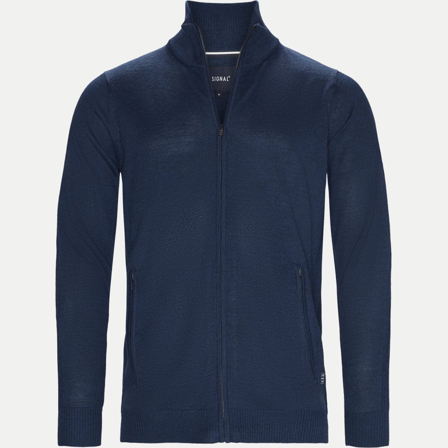 12263 824 - Hefner Merino Strik - Strik - Regular - BLÅ - 1