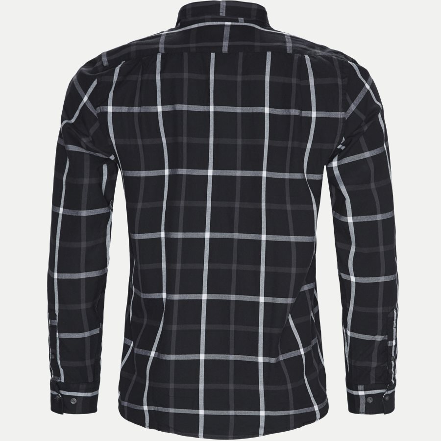 15271 1181 - Danny Herringbone Shirt - Skjorter - Regular - SORT - 2