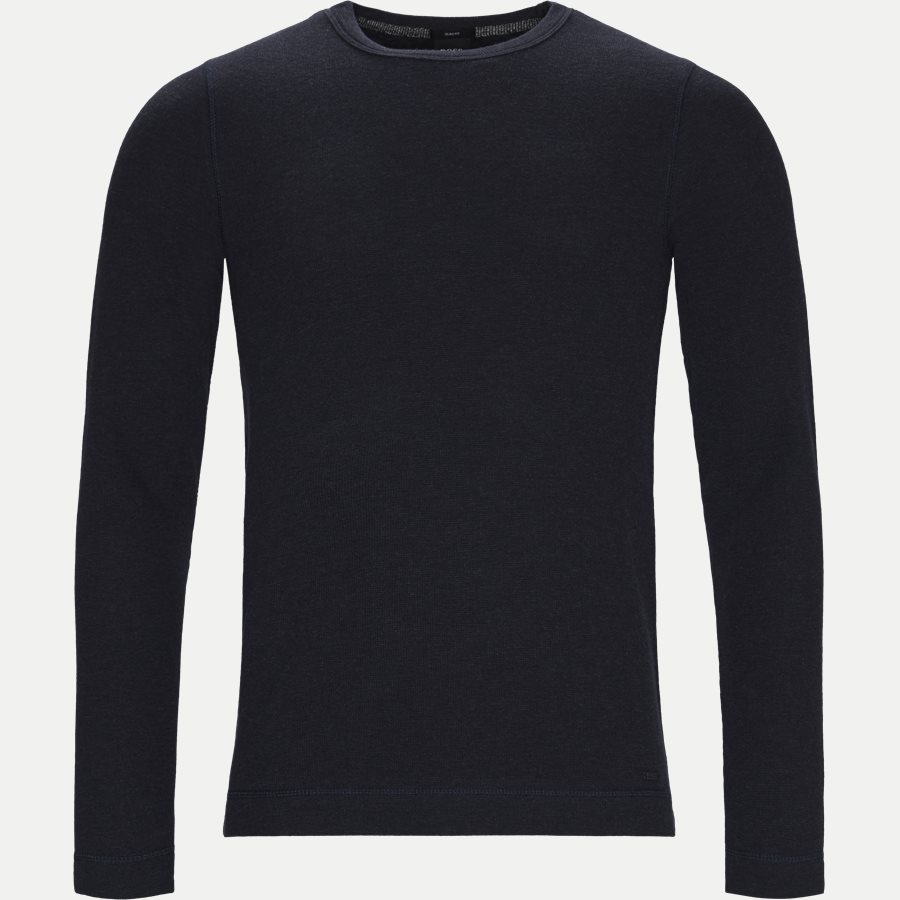 50401846 TEMPEST. - Tempest Langærmet T-shirt - T-shirts - Slim - NAVY - 1