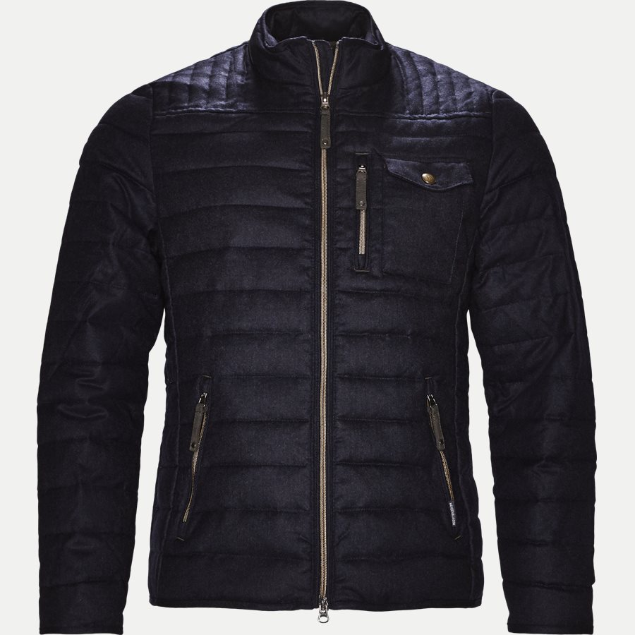 04341 LT DOWN WOOL JACKET - Down Wool Jacket - Jakker - Regular - NAVY - 1