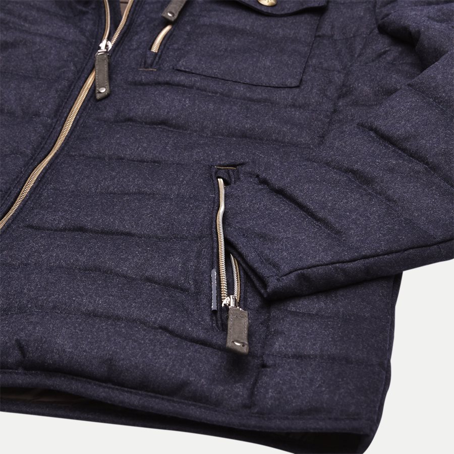 04341 LT DOWN WOOL JACKET - Down Wool Jacket - Jakker - Regular - NAVY - 4