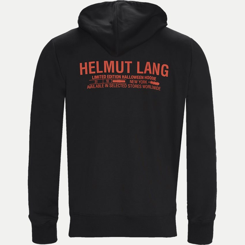 Helmut Lang Sweatshirts I09PM502 HALOWEEN HOODIE SORT