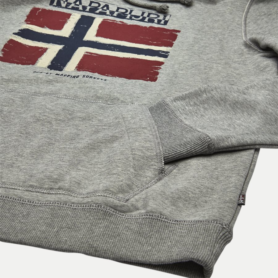 BALYS HOOD - Balys Hooded Sweatshirt - Sweatshirts - Regular - GREY - 4