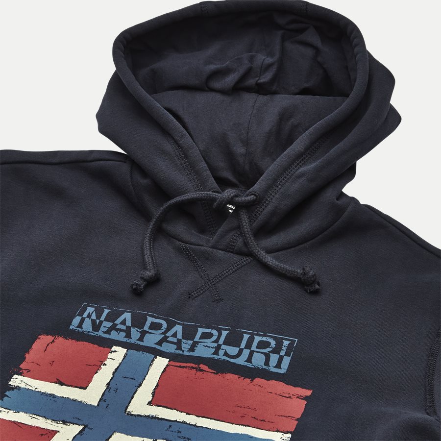 BALYS HOOD - Balys Hooded Sweatshirt - Sweatshirts - Regular - NAVY - 3