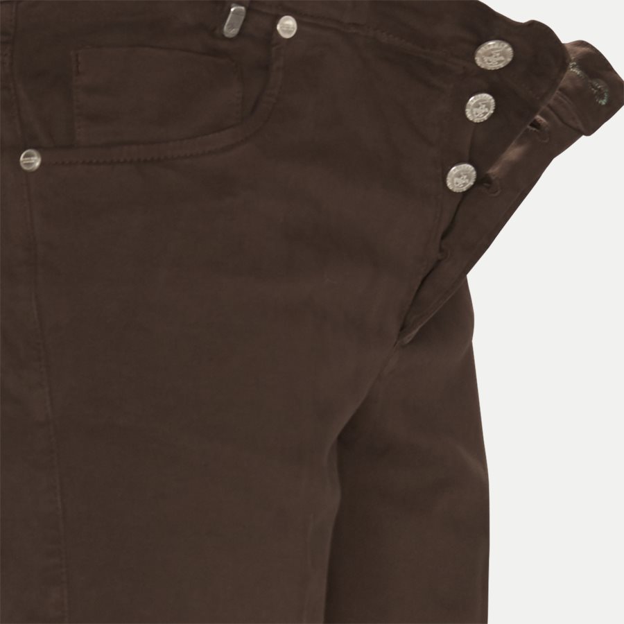 4600 TROUSER - Trouser - Bukser - Slim - BRUN - 4