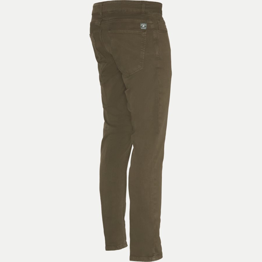 4607 TROUSER - Trouser - Bukser - Slim - ARMY - 3