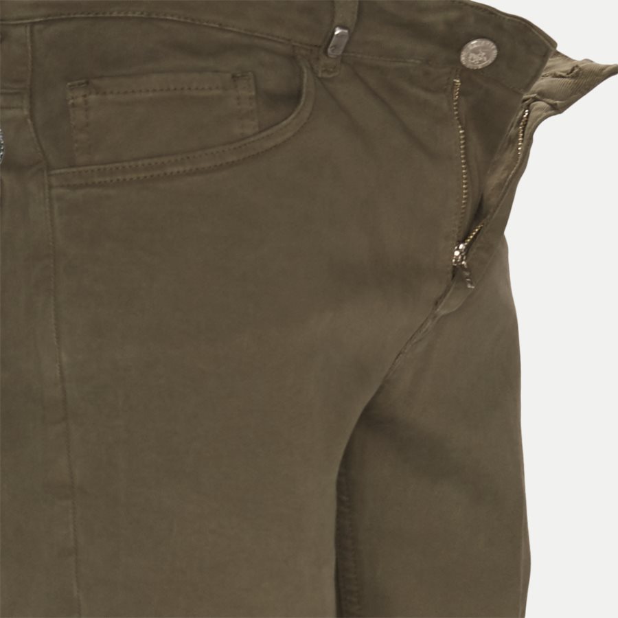 4607 TROUSER - Trouser - Bukser - Slim - ARMY - 4