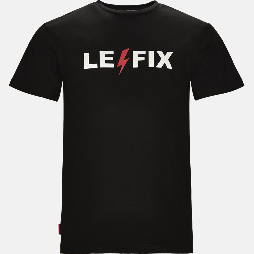 Le Fix T-shirts LF LIGHTNING TEE 1700010. SORT