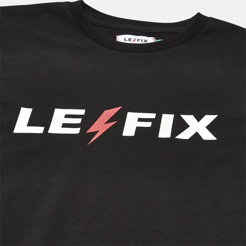 Le Fix T-shirts LF LIGHTNING TEE 1700010. SORT