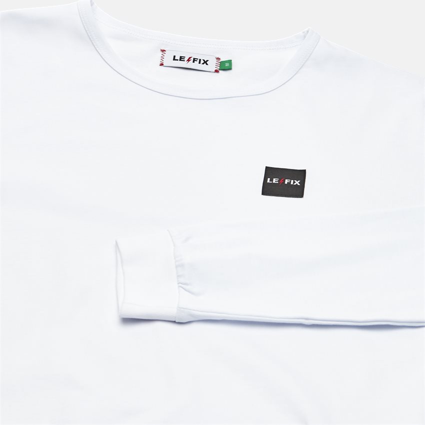 Le Fix T-shirts LF PATCH LS 1700029. HVID