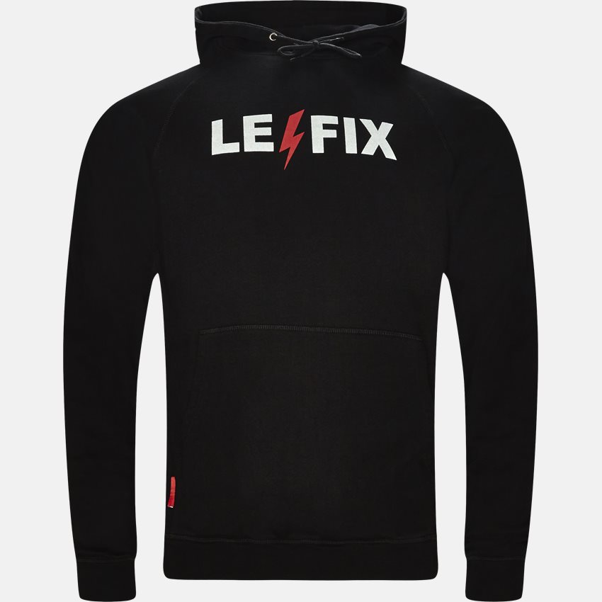 Le Fix Sweatshirts LF LIGHTNING HOOD CL1700020 SORT