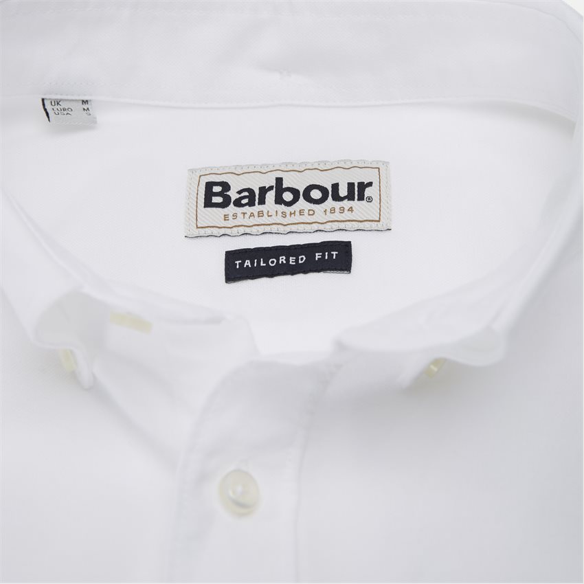 Barbour Shirts OXFORD 3 TAILORED HVID