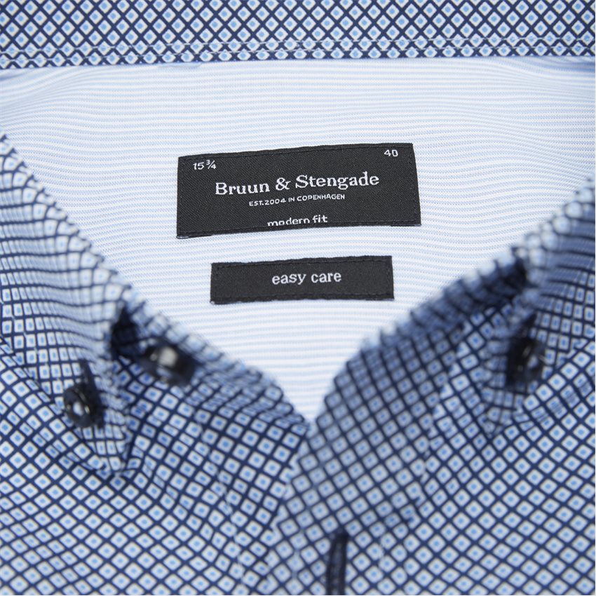 Bruun & Stengade Shirts GANDZE NAVY