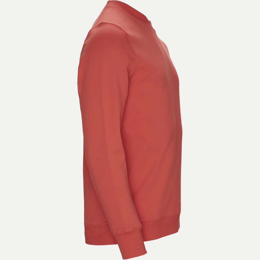 SS209A 005160W - Crew Neck Diagonal Fleece Sweatshirt - Sweatshirts - Regular fit - RØD - 3