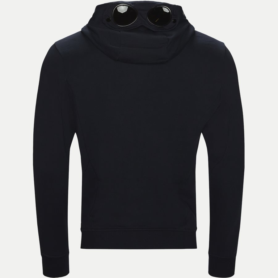SS009A 005160W - Hooded Open Diagonal Fleece Sweatshirt - Sweatshirts - Regular fit - NAVY - 2