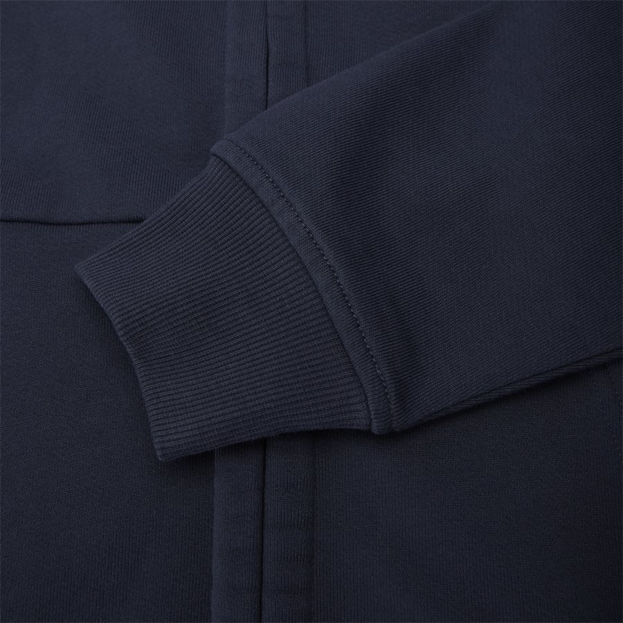 SS009A 005160W - Hooded Open Diagonal Fleece Sweatshirt - Sweatshirts - Regular fit - NAVY - 8