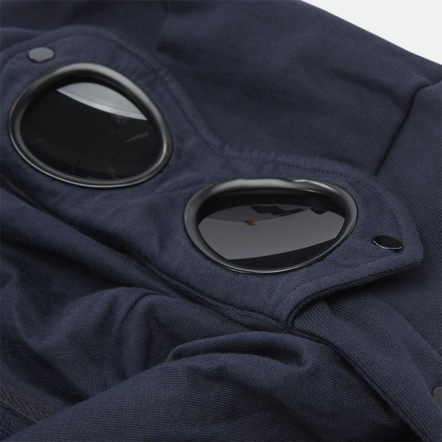 SS009A 005160W - Hooded Open Diagonal Fleece Sweatshirt - Sweatshirts - Regular fit - NAVY - 9