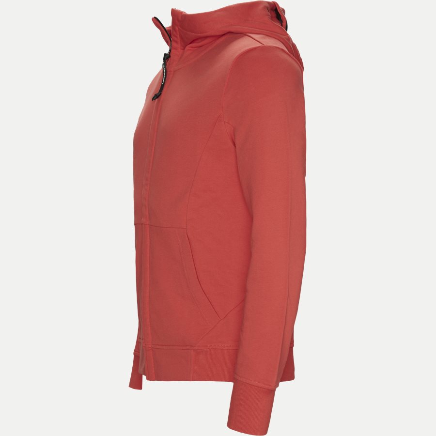 SS009A 005160W - Hooded Open Diagonal Fleece Sweatshirt - Sweatshirts - Regular fit - RØD - 3