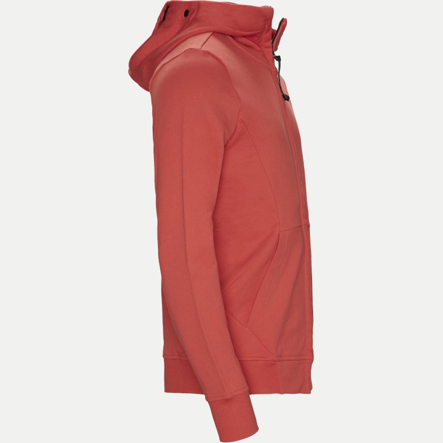 SS009A 005160W - Hooded Open Diagonal Fleece Sweatshirt - Sweatshirts - Regular fit - RØD - 4