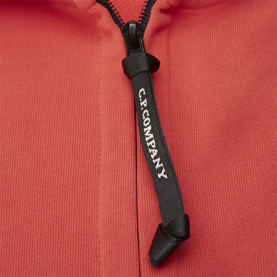 SS009A 005160W - Hooded Open Diagonal Fleece Sweatshirt - Sweatshirts - Regular fit - RØD - 6