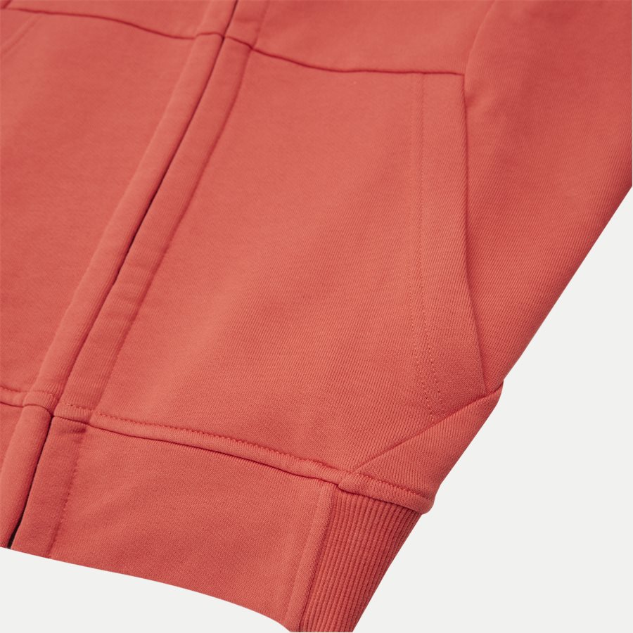 SS009A 005160W - Hooded Open Diagonal Fleece Sweatshirt - Sweatshirts - Regular fit - RØD - 7