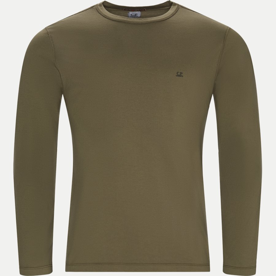 TS055A 000444G - Long Sleeve Mako' Jersey T-shirt - T-shirts - Regular - OLIVEN - 1